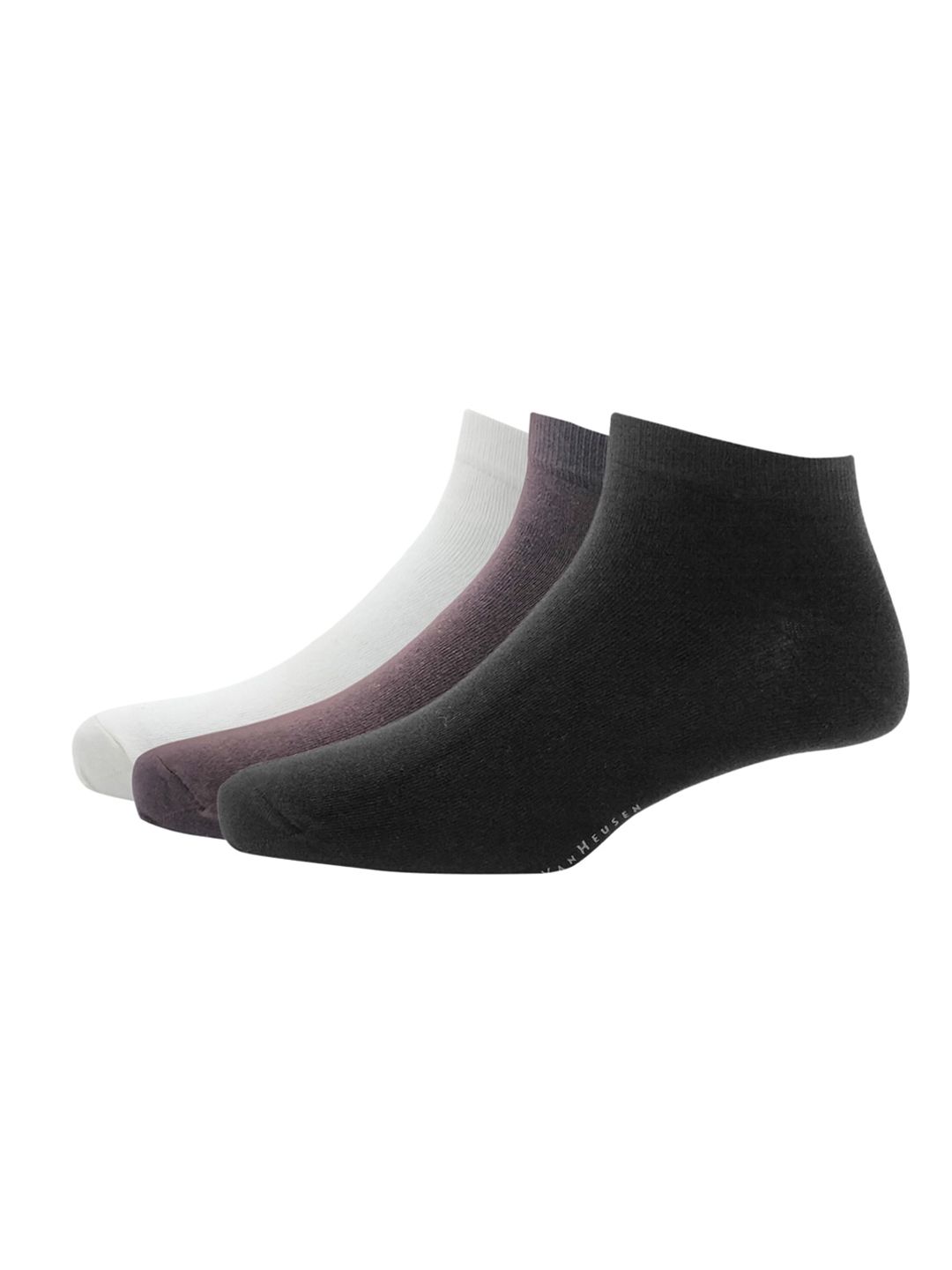 Van Heusen Men Pack of 3 Solid Ankle-Length Socks