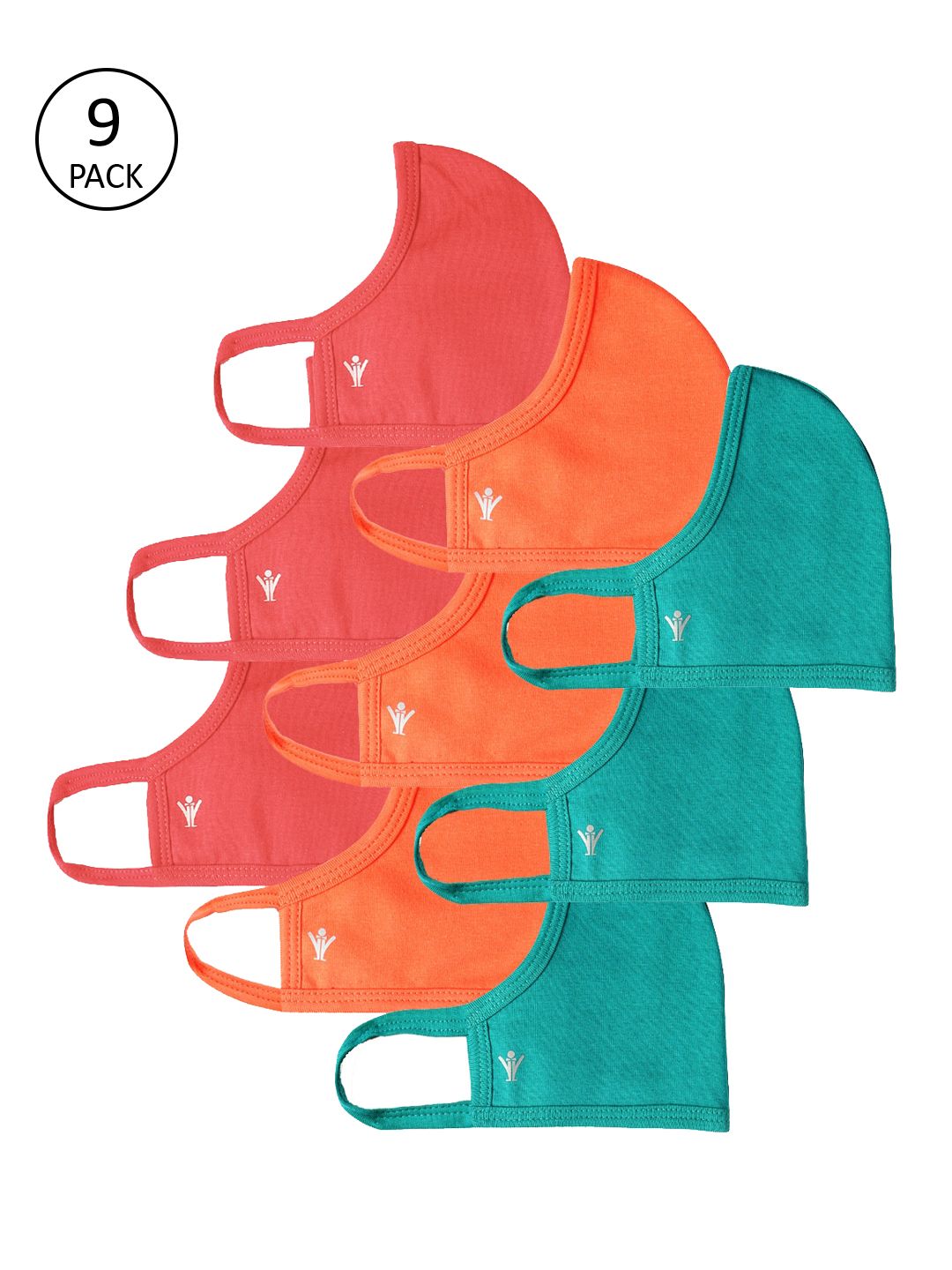 Ramraj Unisex Pack Of 9 Assorted 3-Ply Flexible Cloth Masks Price in India