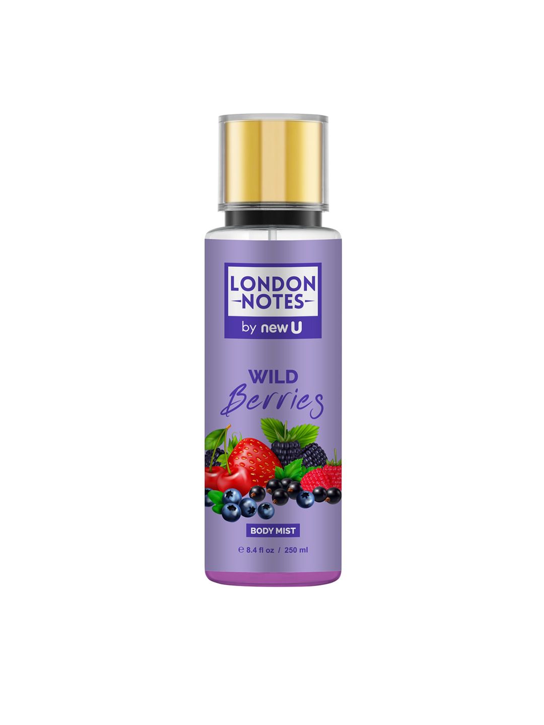 NewU Men London Notes Wild Berries Body Mist 250 ml Price in India