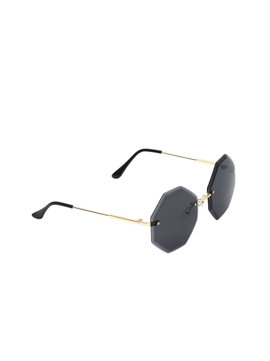 Floyd Women Black Lens & Gold-Toned Other Sunglasses with UV Protected Lens RL3 GOLD BLK Price in India