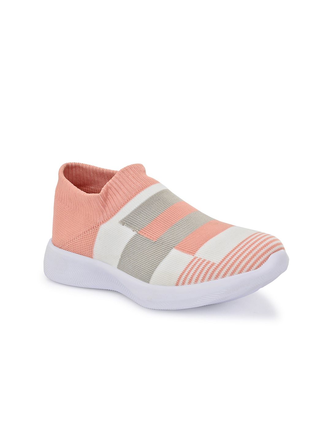 TimberWood Women Peach-Coloured Textile Walking Shoes Price in India