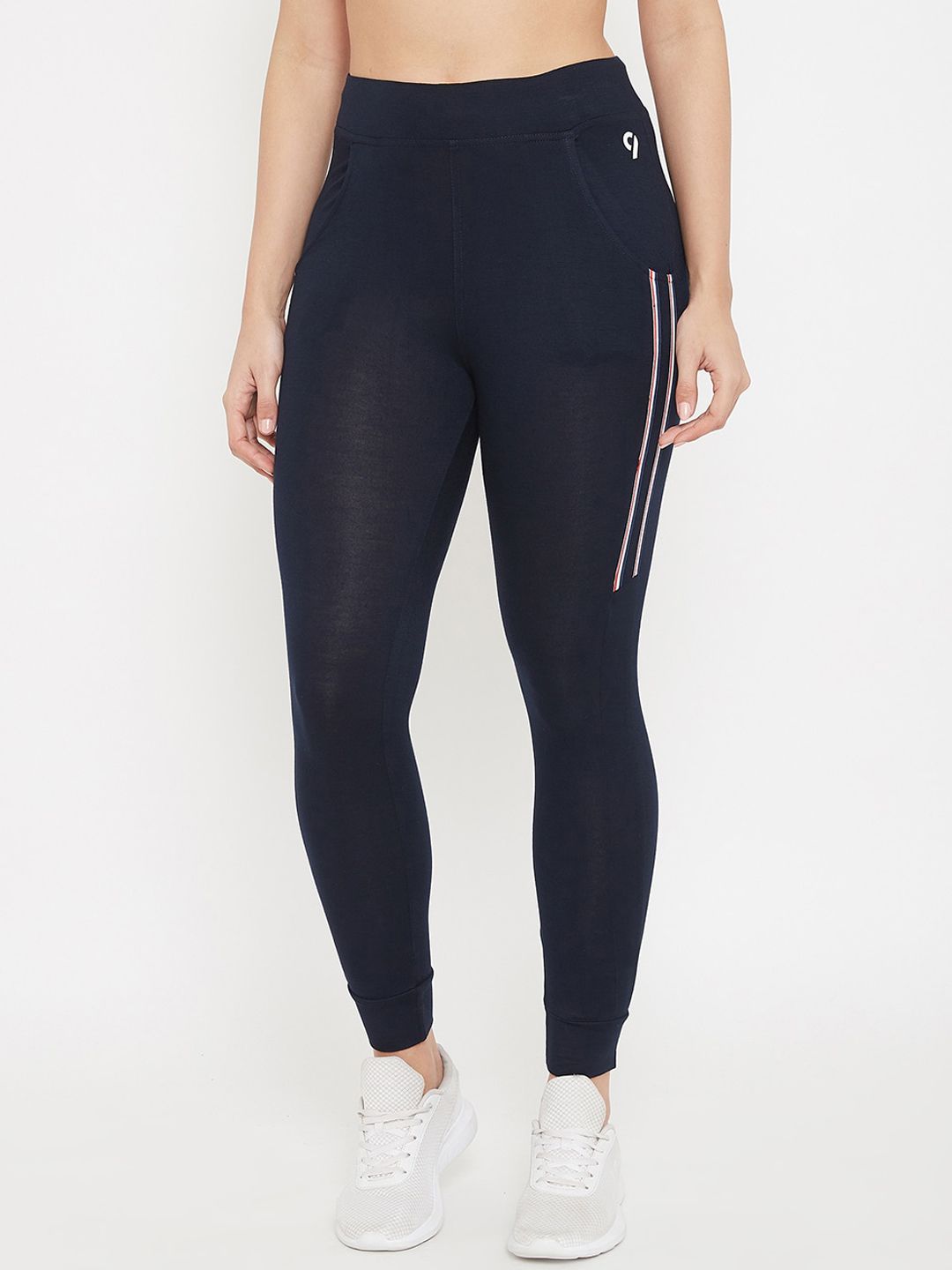 C9 AIRWEAR Women Navy Blue Solid Joggers Price in India