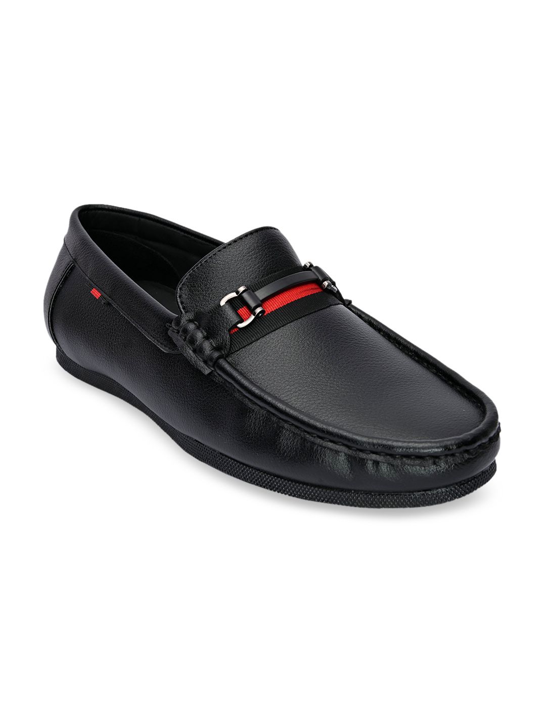 Hydes N Hues Men Black Loafers