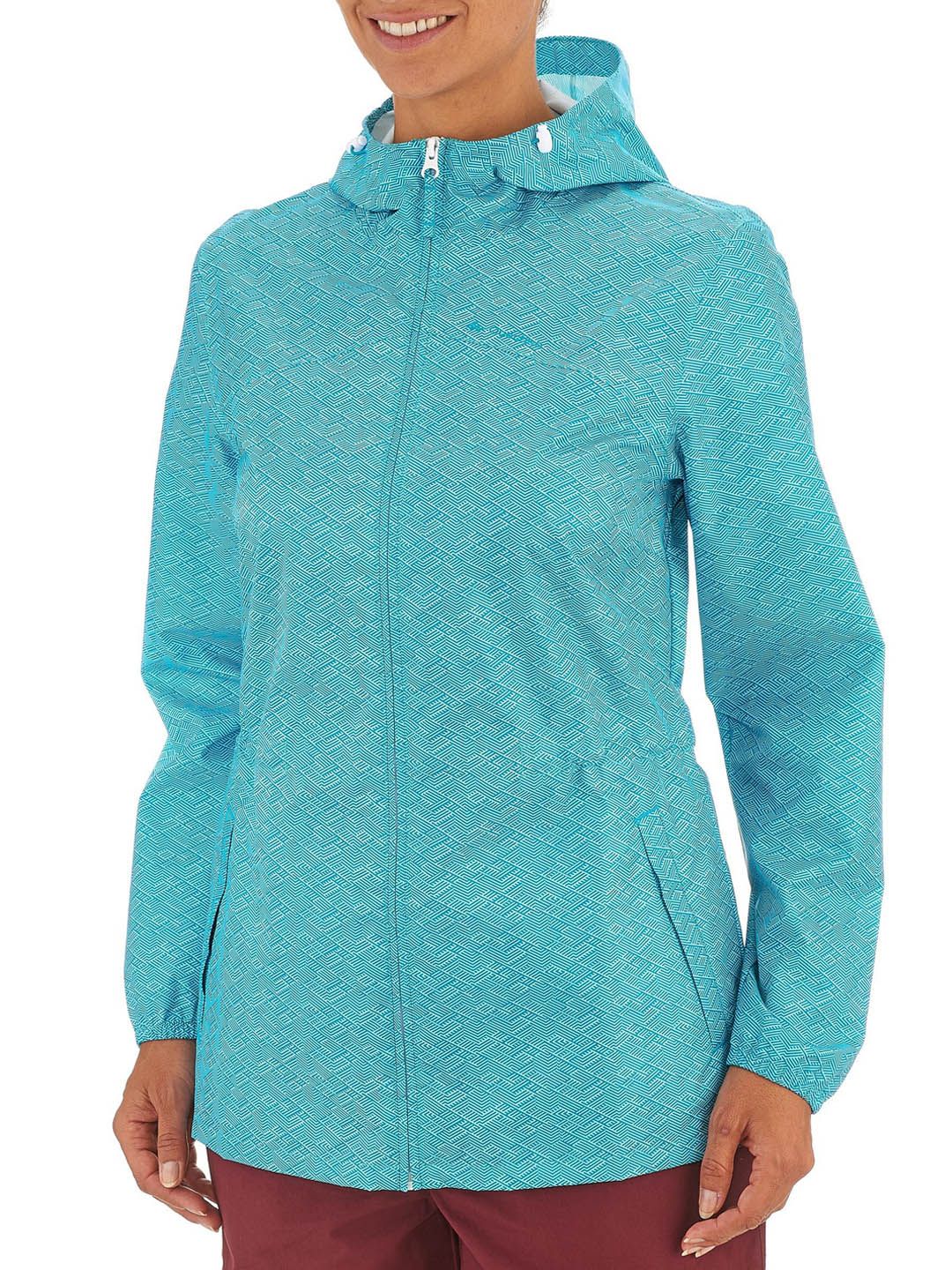 Quechua By Decathlon Women Blue Longline Open Front Jacket Price in India