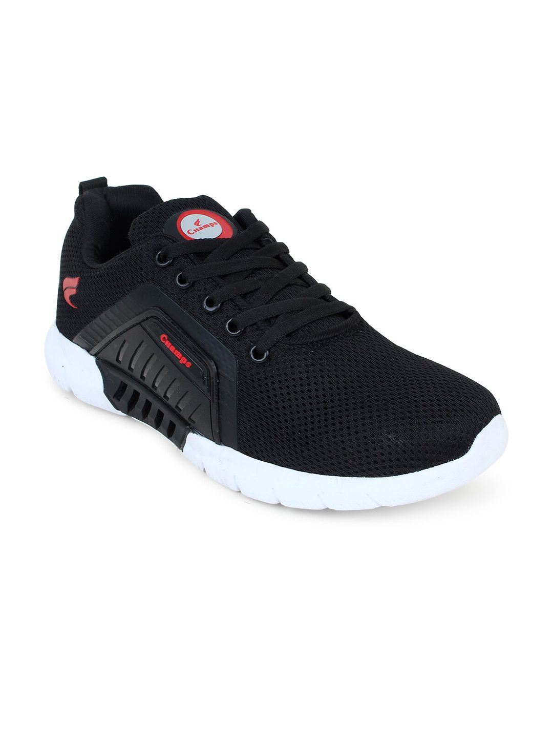 Champs Men Black Running Shoes