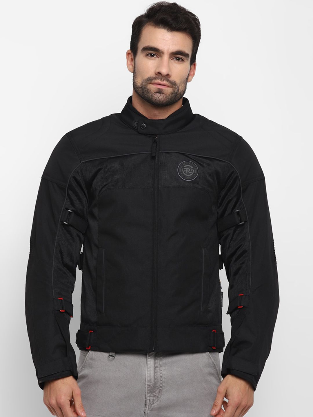 Buy Royal Enfield Men Black Explorer V3 Riding Jacket - Jackets