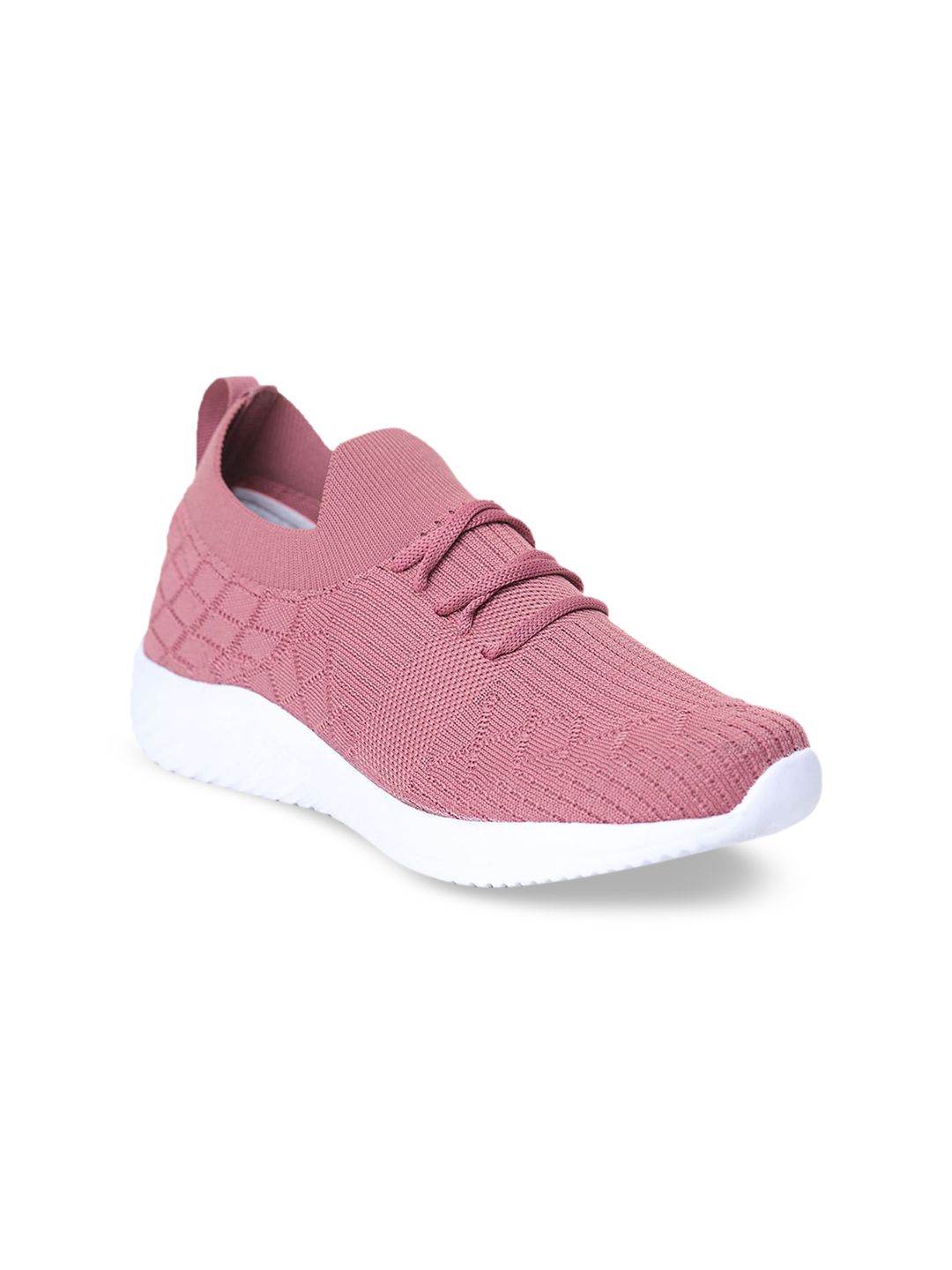TRASE Women Pink Woven Design Sneakers Price in India