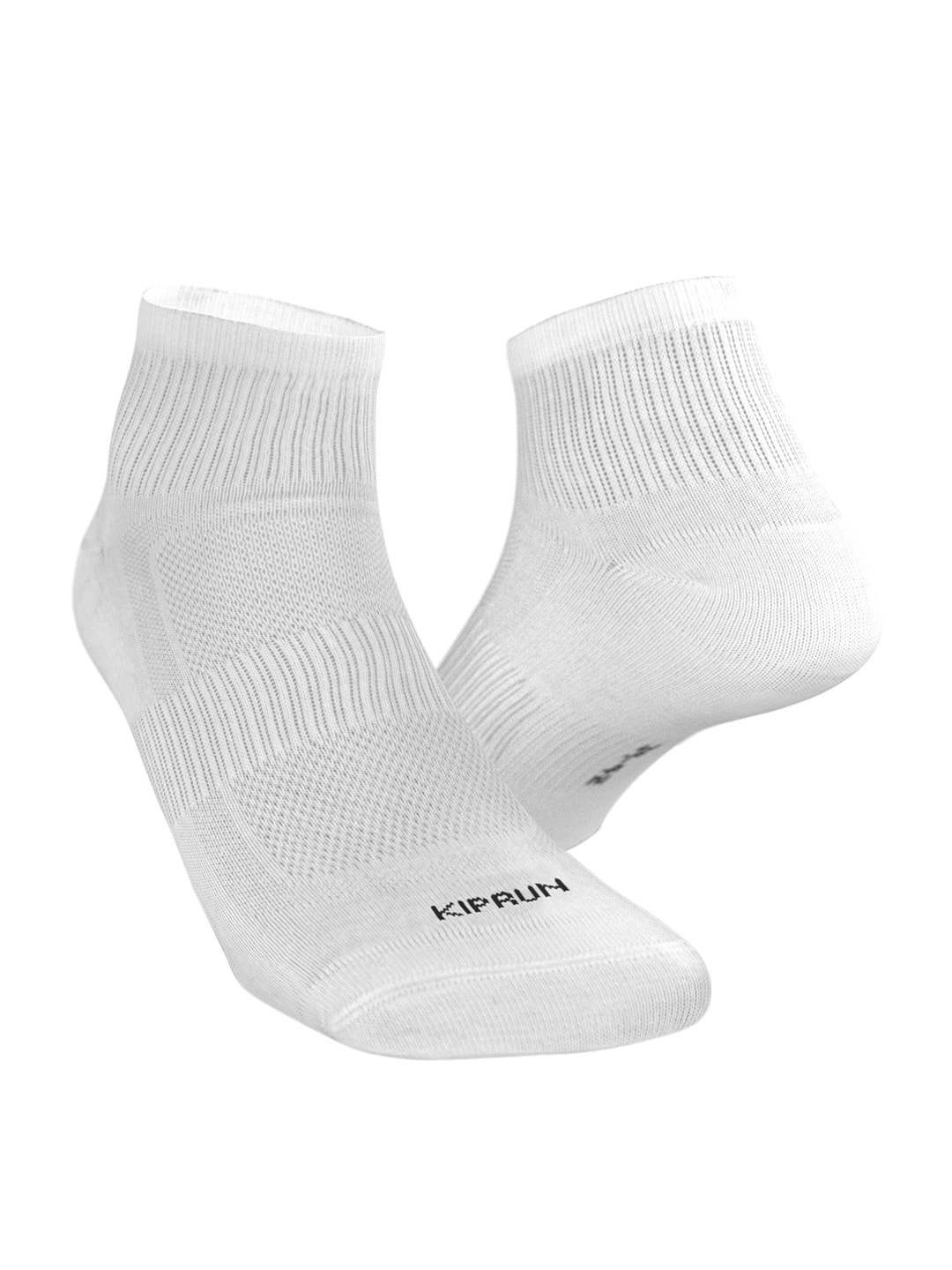 KIPRUN By Decathlon Pack of 3 Solid White Running Socks Price in India