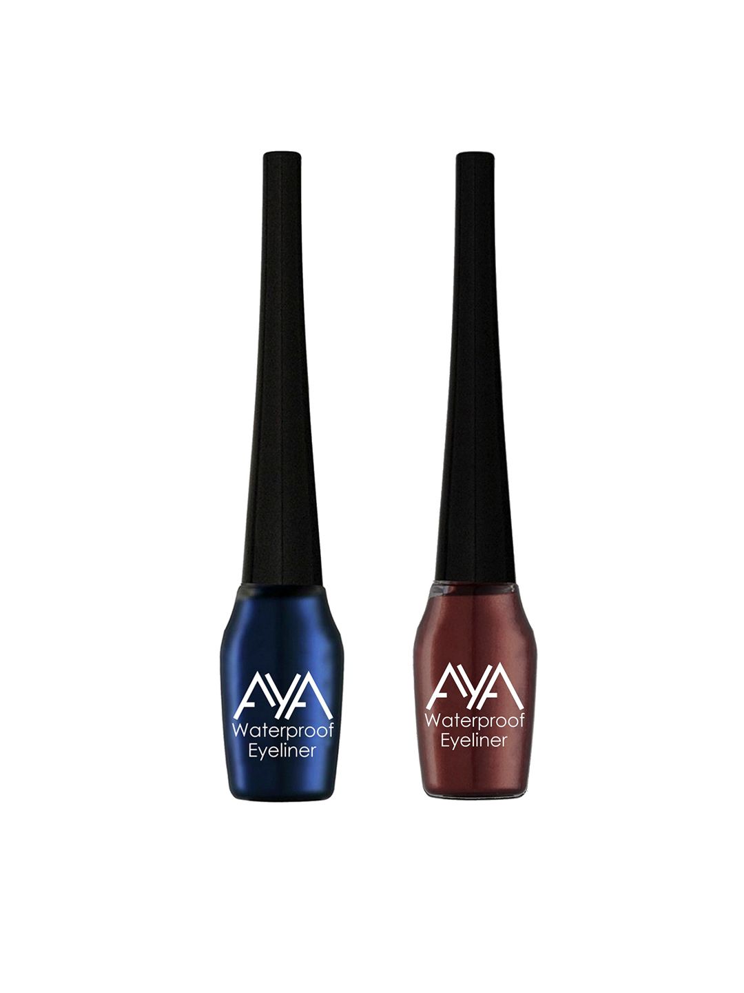 AYA Set of 2 Waterproof Eyeliner - Blue & Brown - 5 ml each Price in India