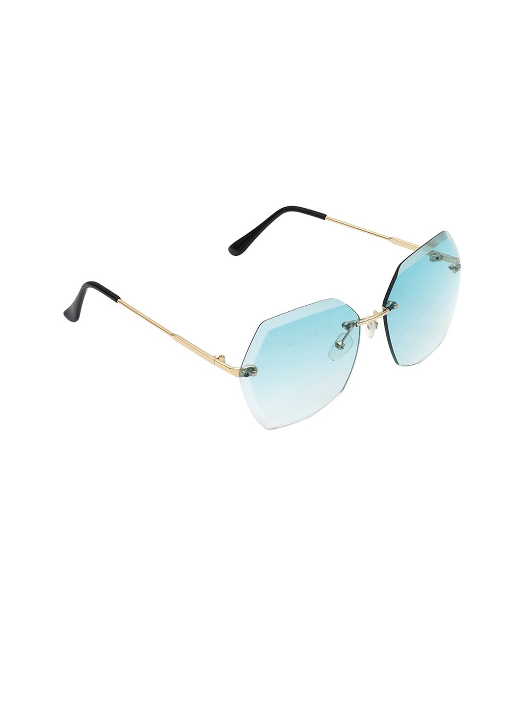 Floyd Women Blue UV Protected Rectangle Sunglasses RL2 GOLD BLU Price in India