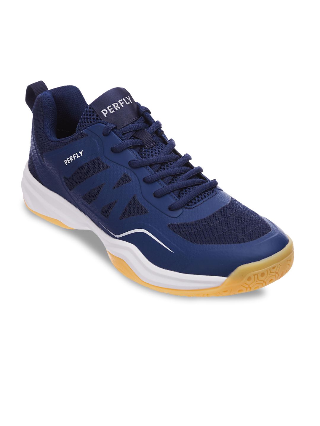 PERFLY By Decathlon Men Navy Blue BS 530 Badminton Shoes