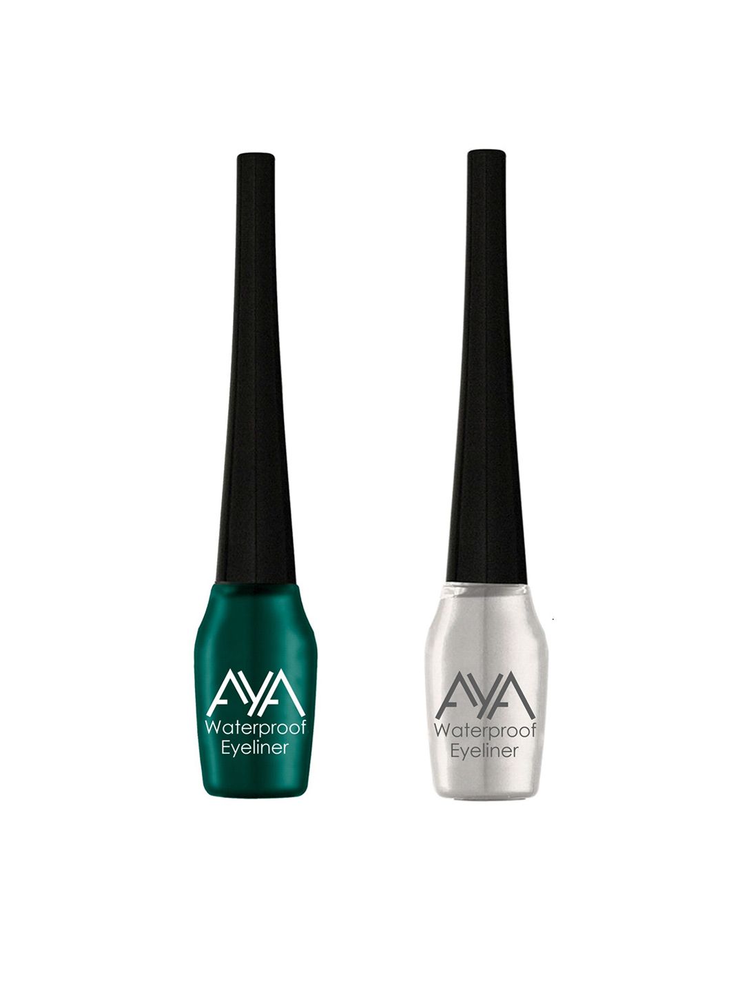 AYA Set of 2 Green and Silver Waterproof Eyeliner 5ml Each Price in India