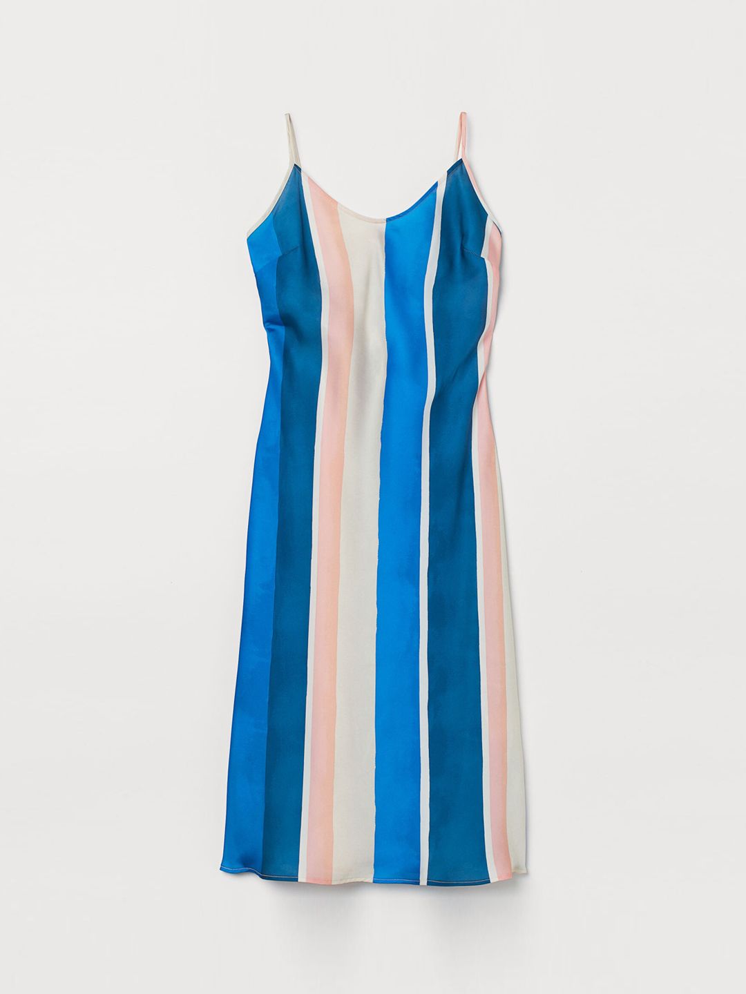 H&M Women Multicoloured Striped Slip Dress