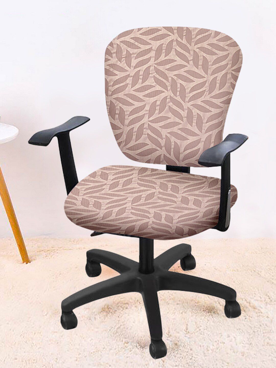 Cortina Set Of 2 Beige Printed Chair Covers Price in India