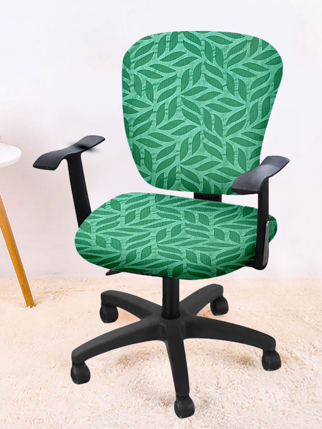 Cortina Set Of 2 Green Printed Chair Covers Price in India