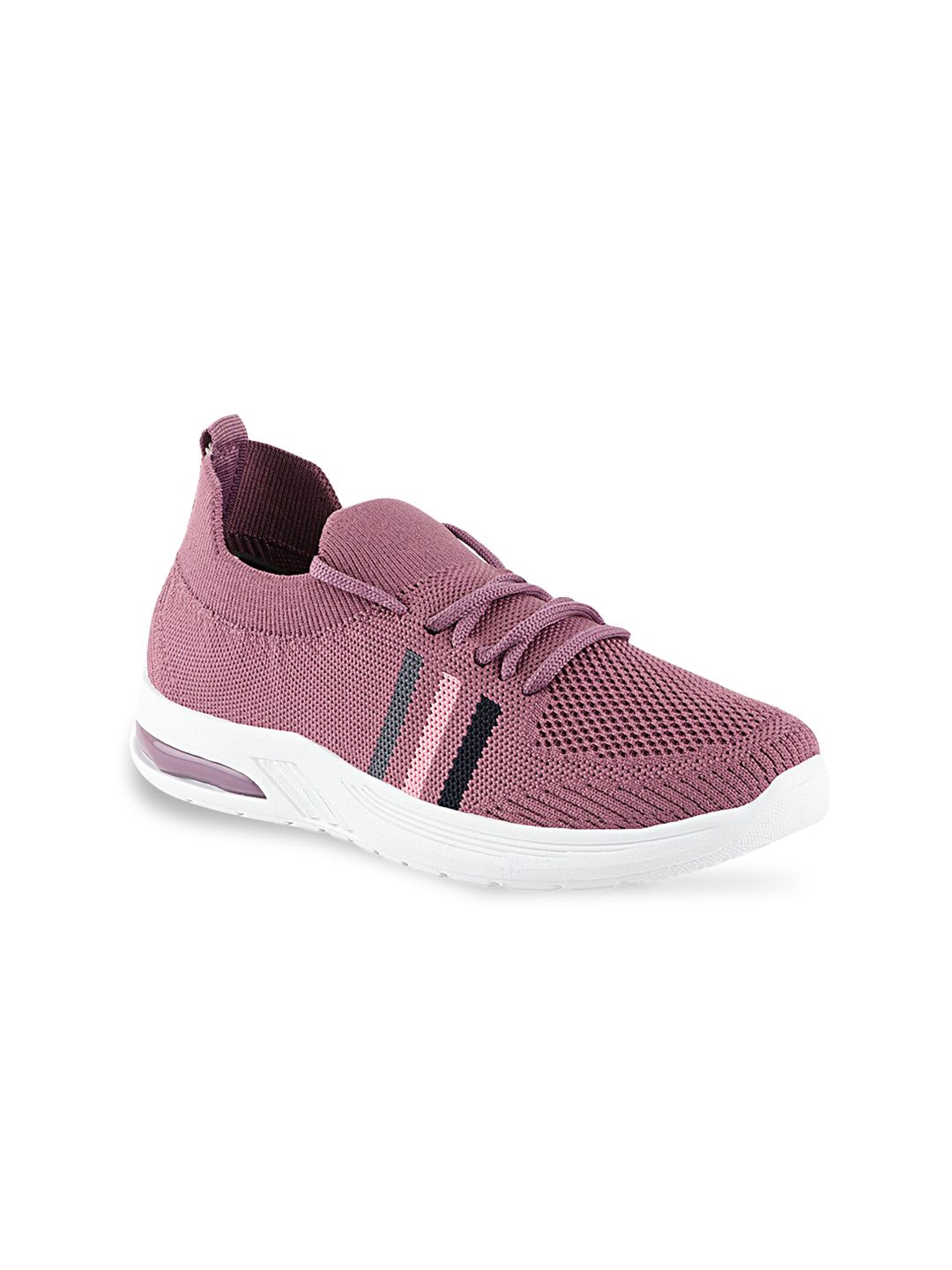 Shoetopia Women Purple Textile Walking Shoes Price in India