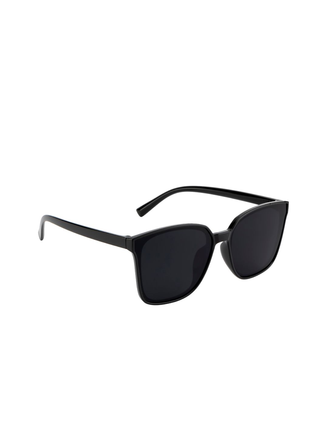 Ted Smith Women Black Lens & Black Square Sunglasses with UV Protected Lens TS-EYEPLAY Price in India