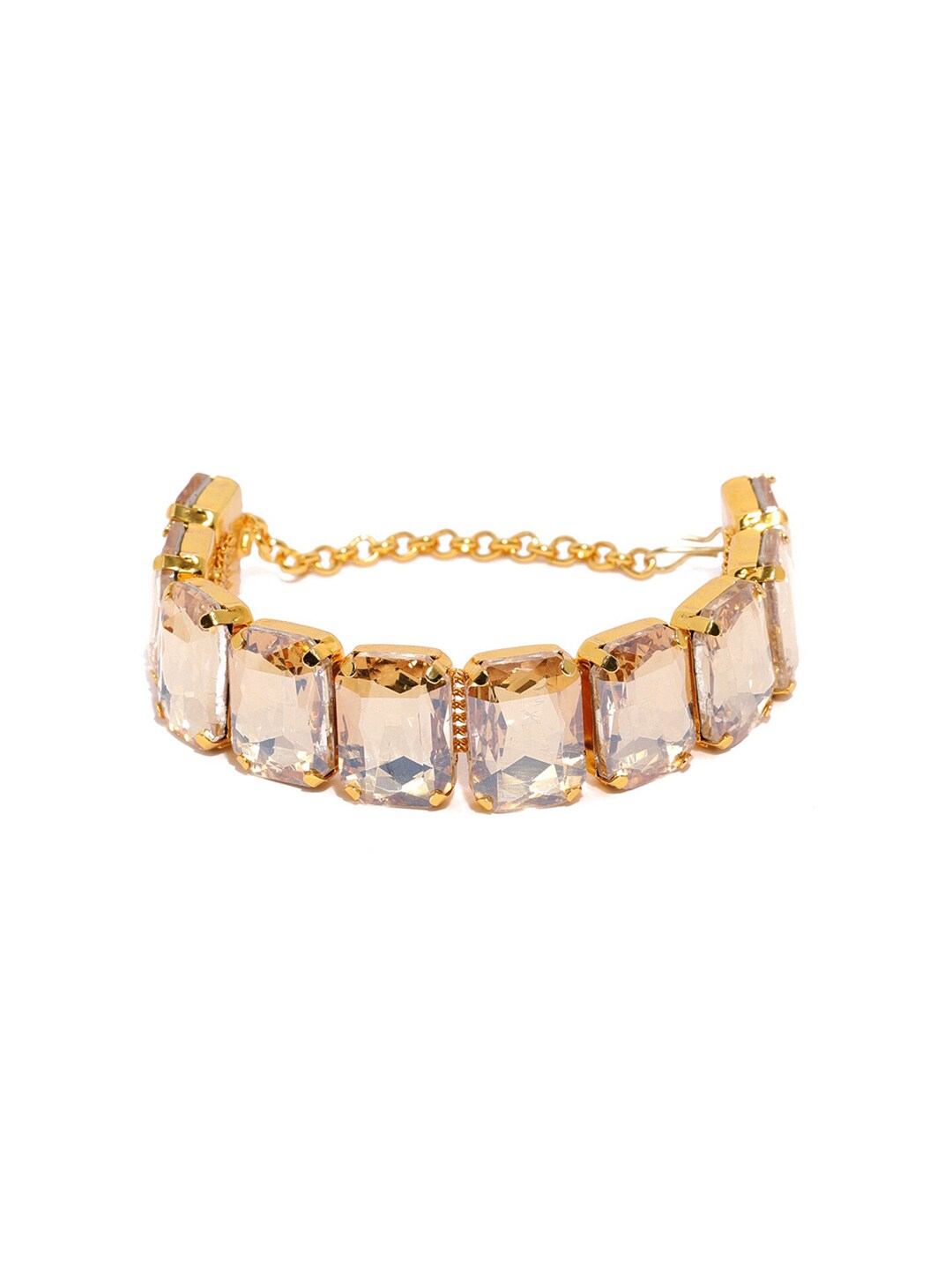 Zaveri Pearls Women Gold-Plated Charm Bracelet Price in India