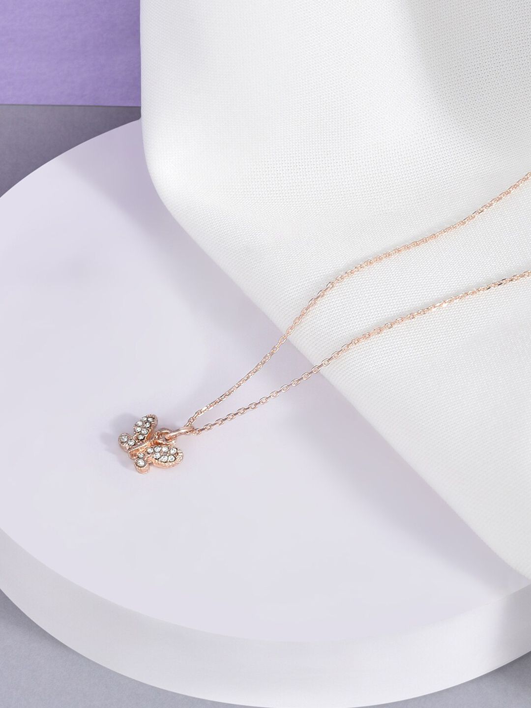 Accessorize Rose Gold-Plated Necklace Price in India