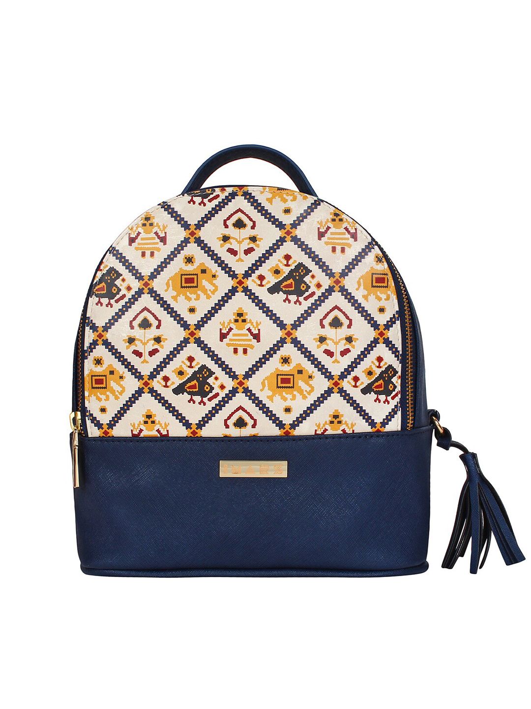 IMARS Women Blue & Yellow Backpack Price in India