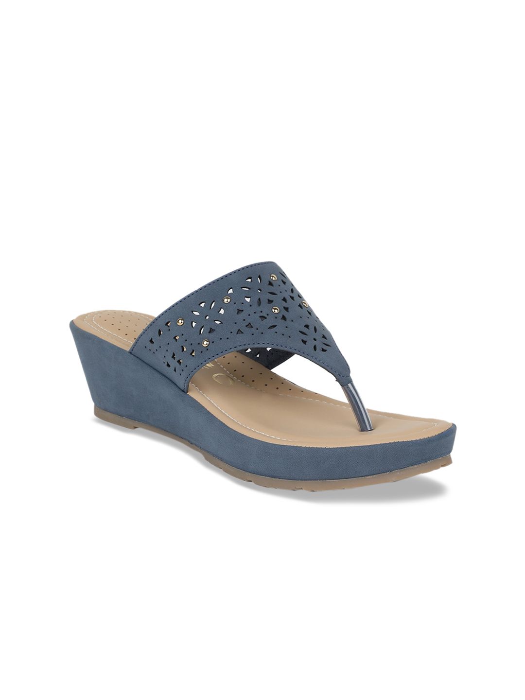 Bata Women Blue Embellished Sandals Price in India