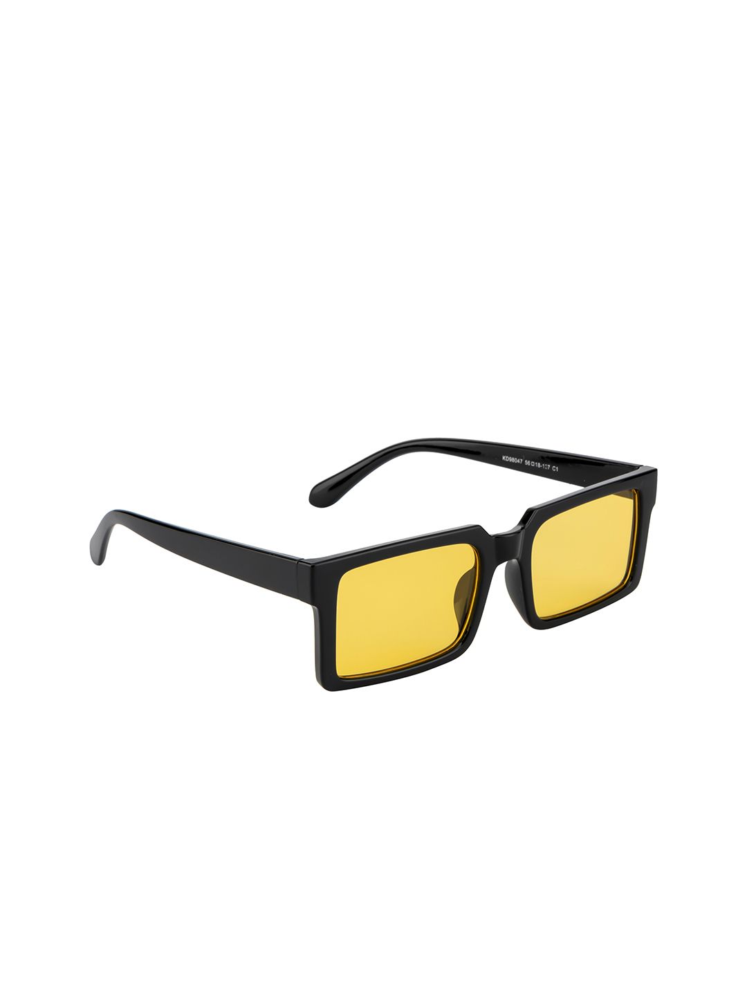 Ted Smith Unisex Yellow Lens Rectangle Sunglasses with UV Protected Lens TS-SMITH_YELL Price in India