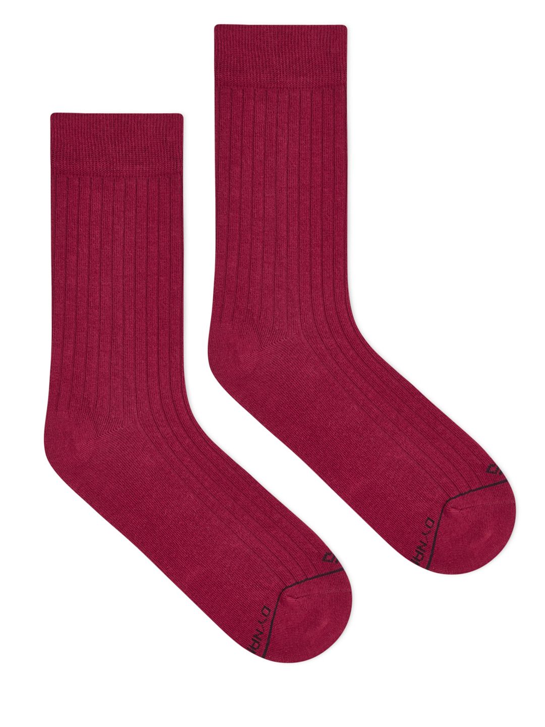 Dynamocks Unisex Maroon Solid Above Ankle-Length Socks