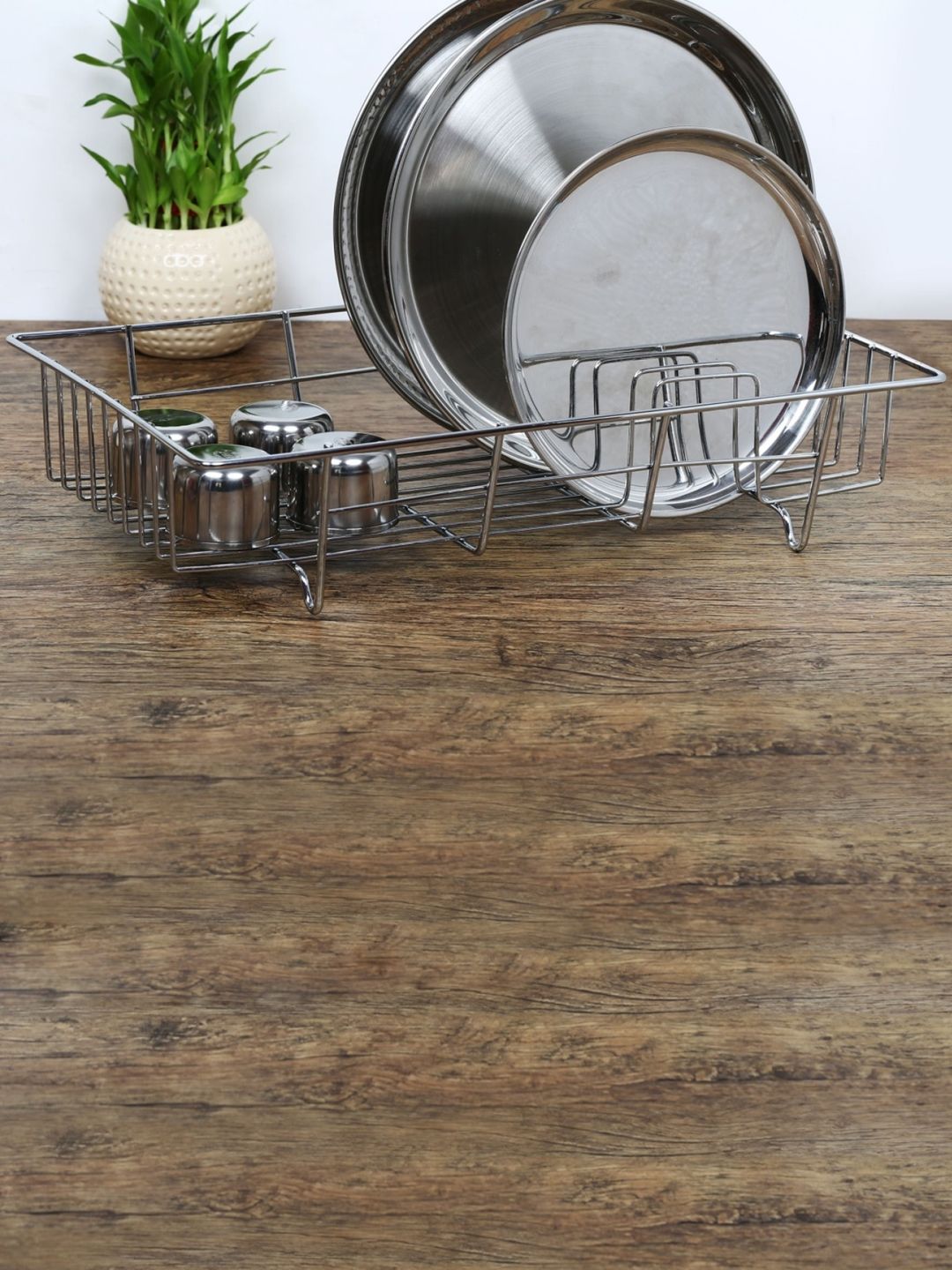 Home Centre Silver-Toned Raiden Dish Washer Rack Price in India