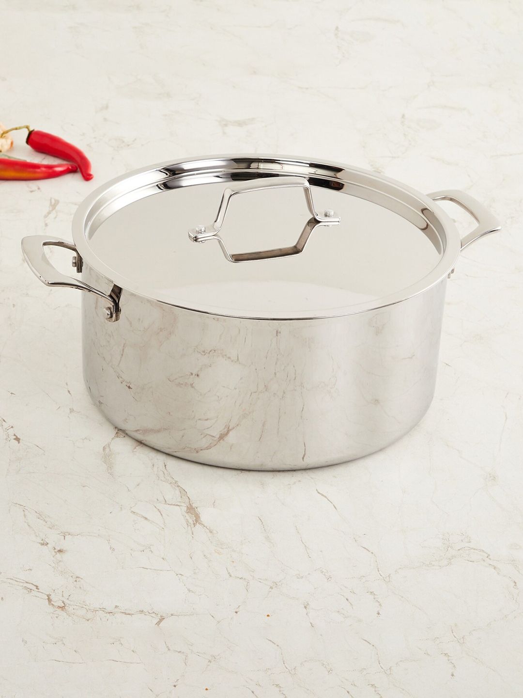 Home Centre Silver Solid Chef Special Carin Induction Casserole with Lid Price in India