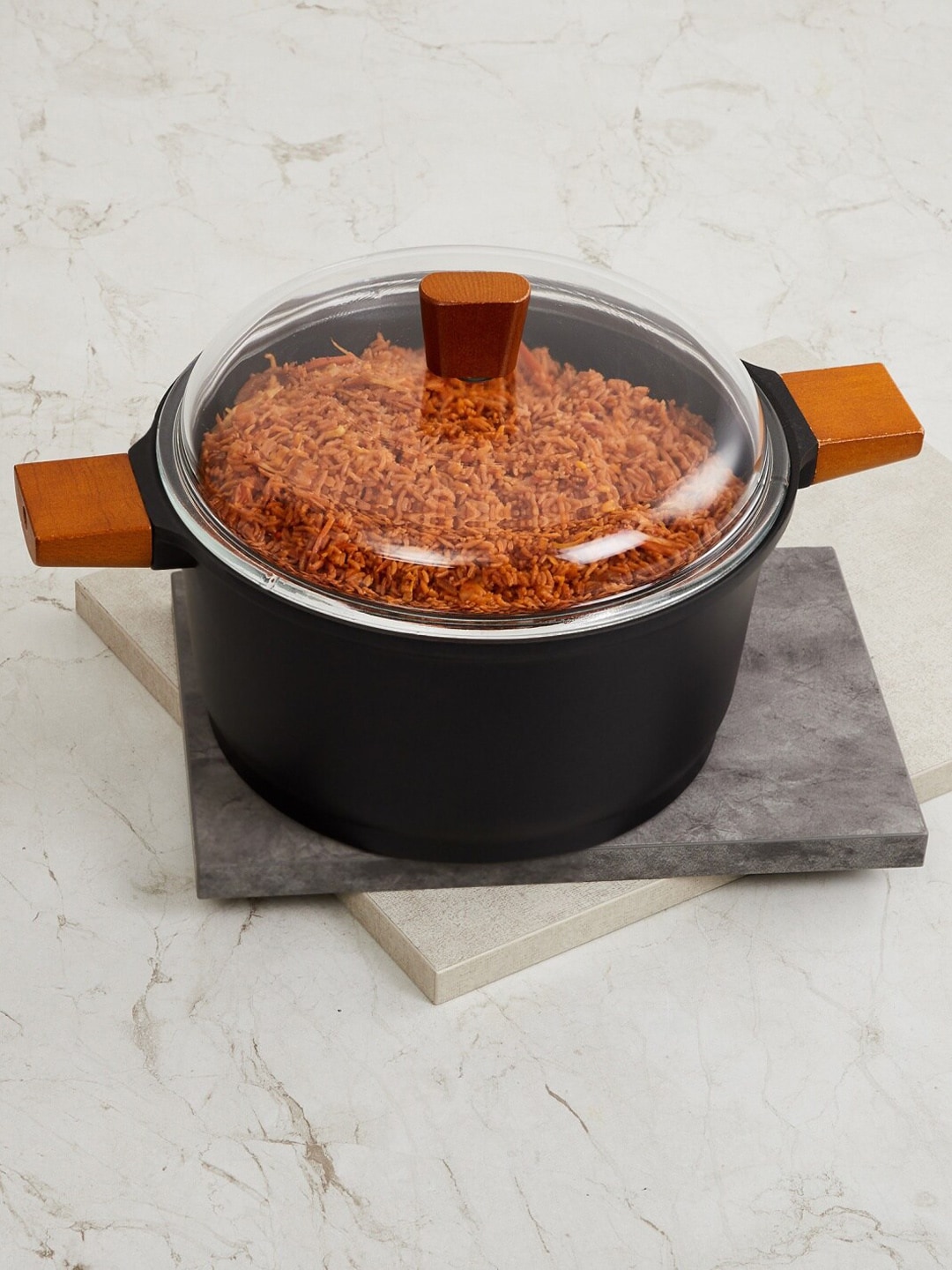 Home Centre Black Raisin Gibson Casserole with Lid Price in India