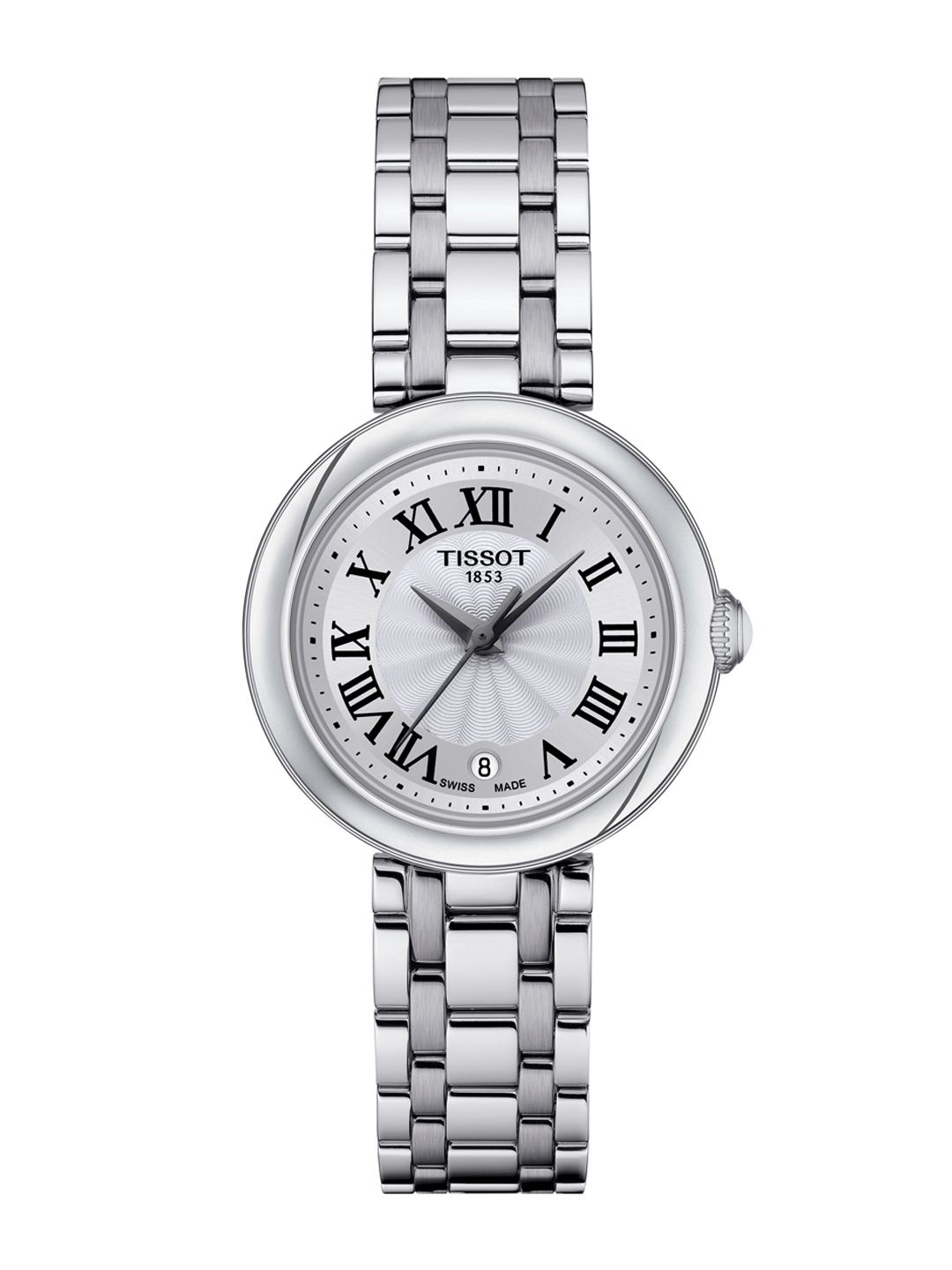 TISSOT Women White & Silver-Toned Analogue Watch T1260101101300 Price in India