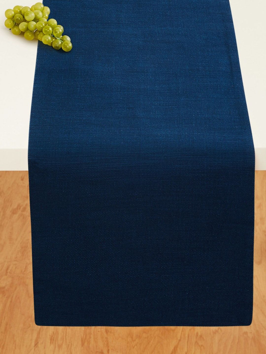 Home Centre Blue Textured Cotton Table Runner Price in India