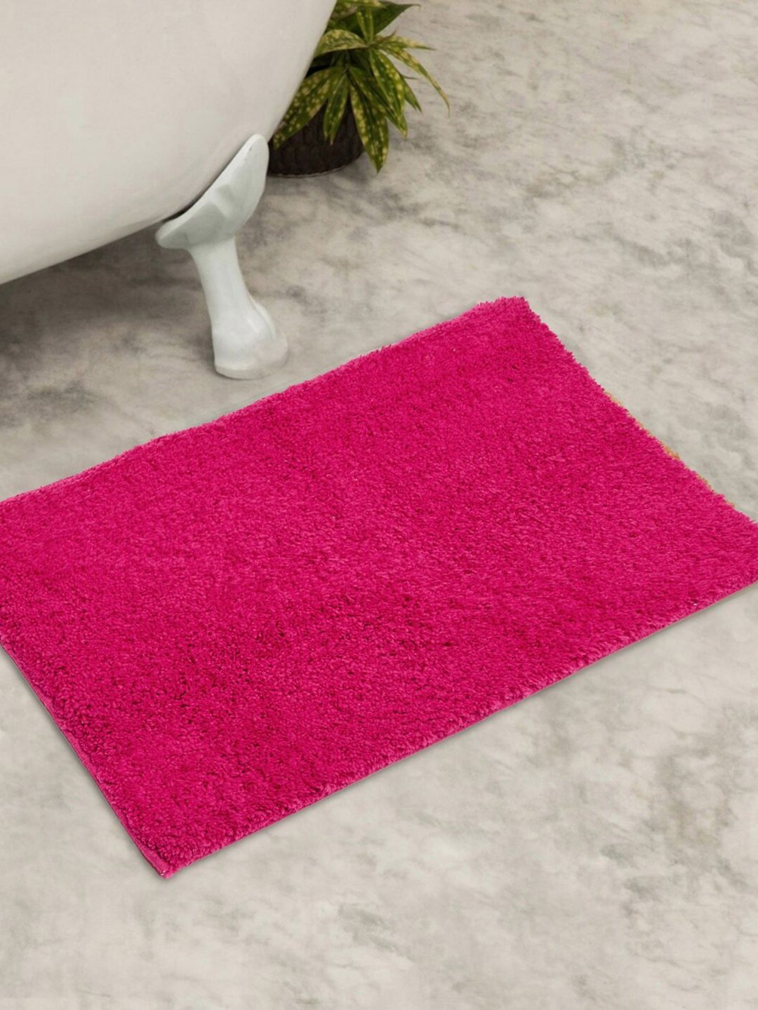 Home Centre Pink Solid Bath Rug Price in India