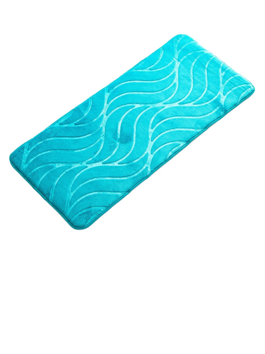Home Centre Blue Buttercup Embossed Bath Mat Price in India