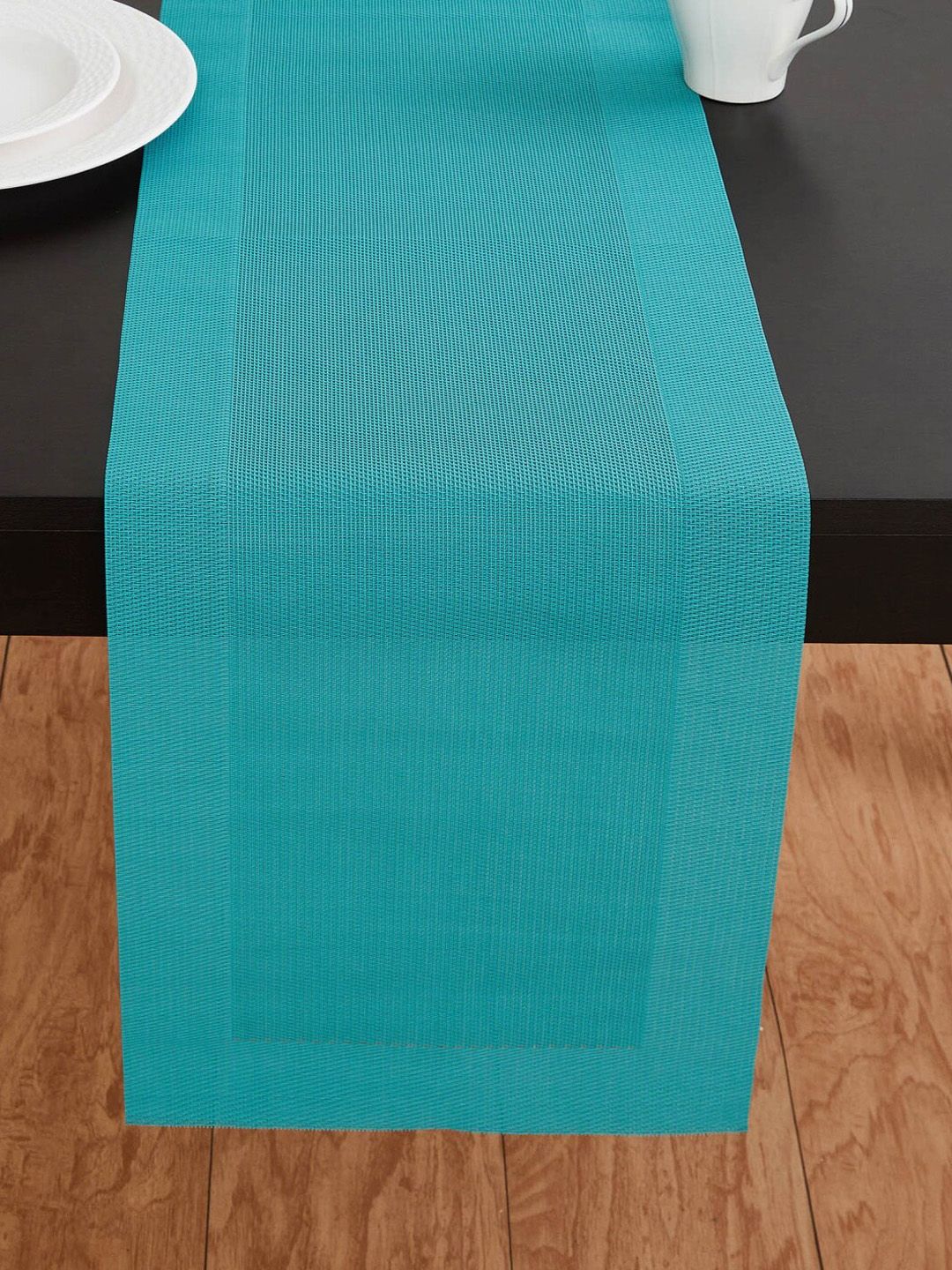 Home Centre Blue Solid Table Runner Price in India