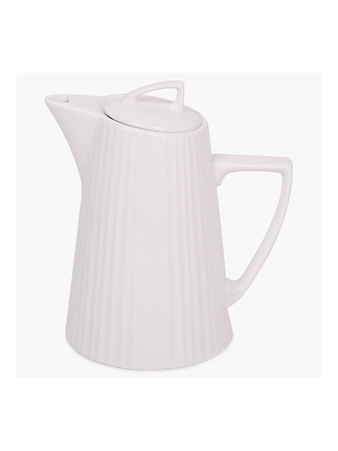 Home Centre White Textured Stoneware Kettle Price in India