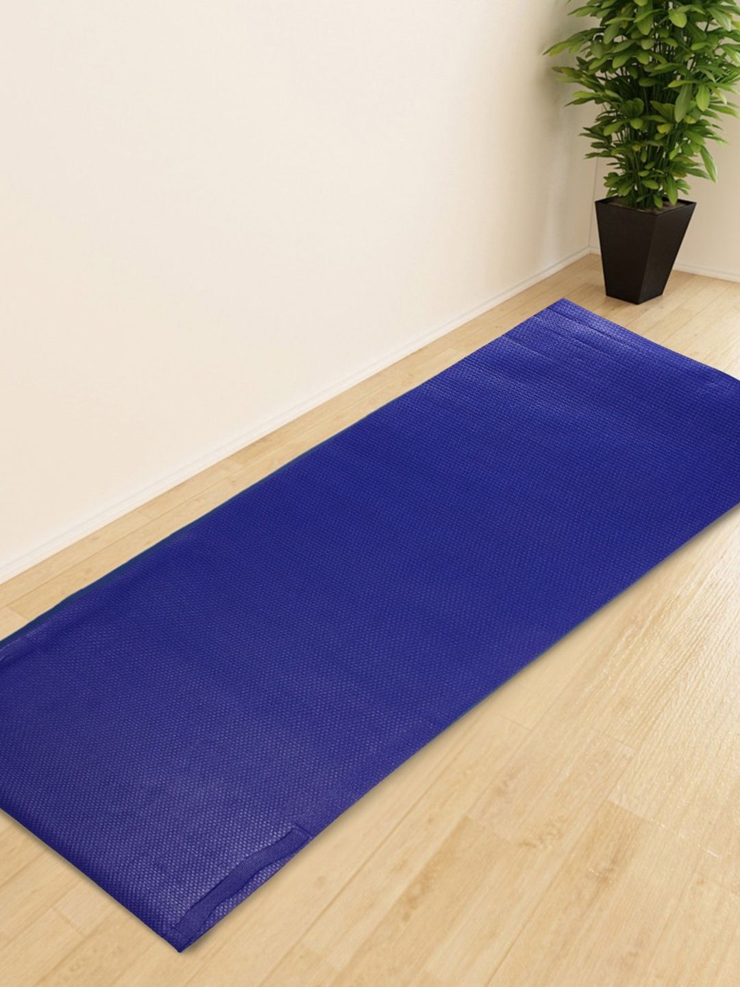 Home centre Blue Active Solid PVC Yoga Mat Price in India