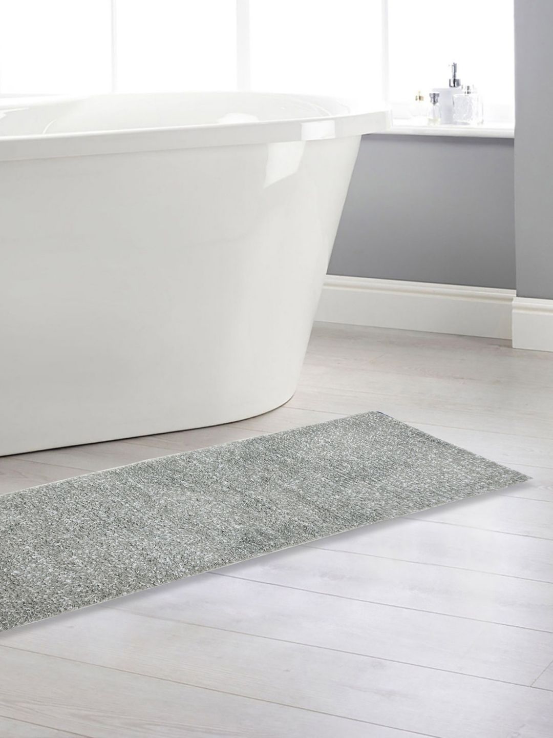 Home Centre Grey Textured Bath Rug Price in India