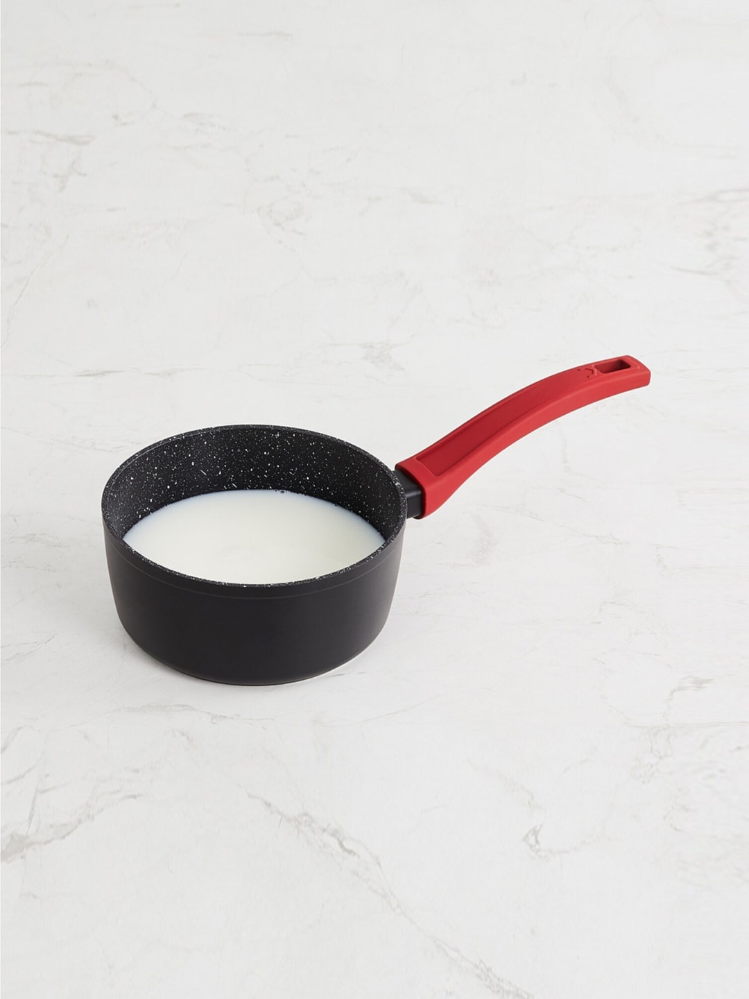 Home Centre Black & Red Aluminium Milk Pan Without Lid Price in India