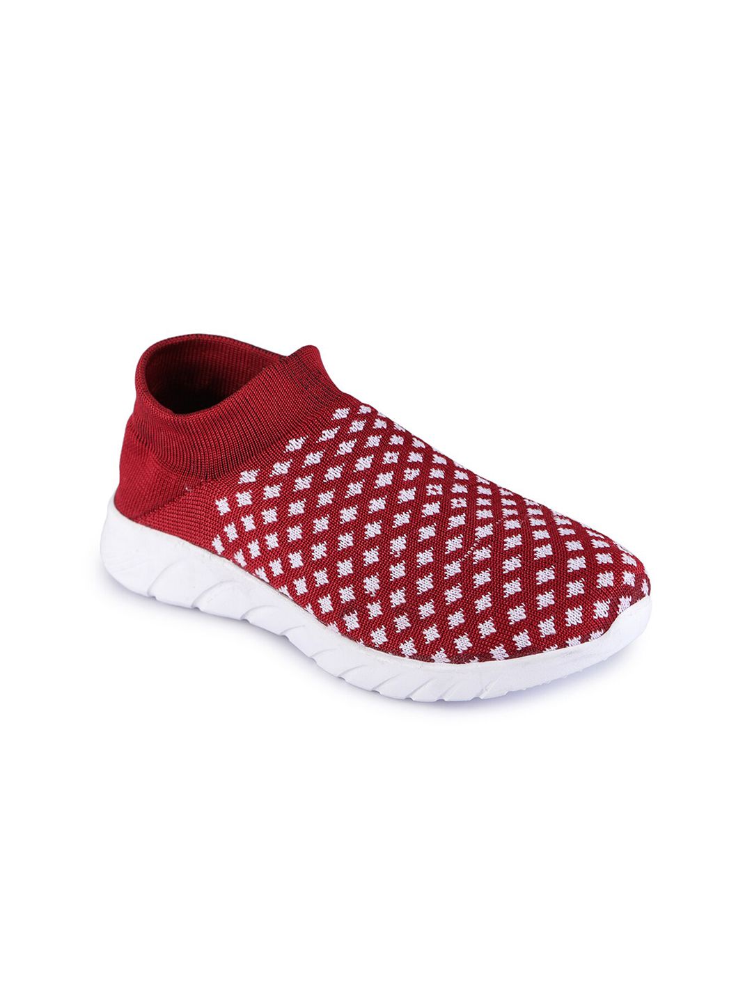 TRASE Women Maroon Textile Running Shoes Price in India