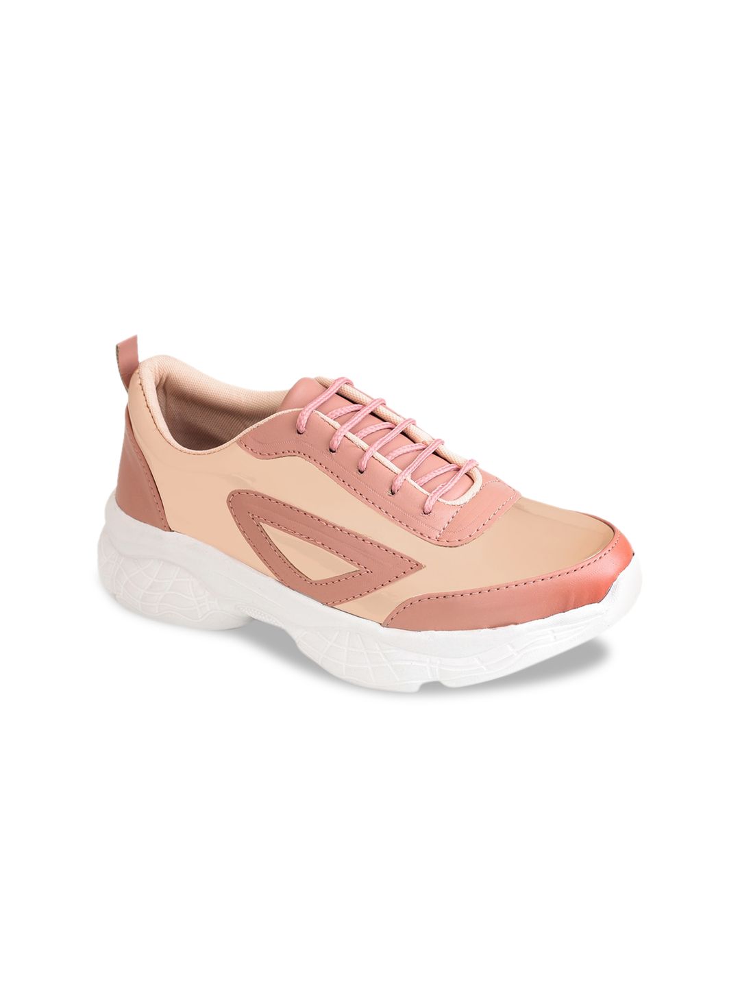 TRASE Women Pink Colourblocked Sneakers Price in India