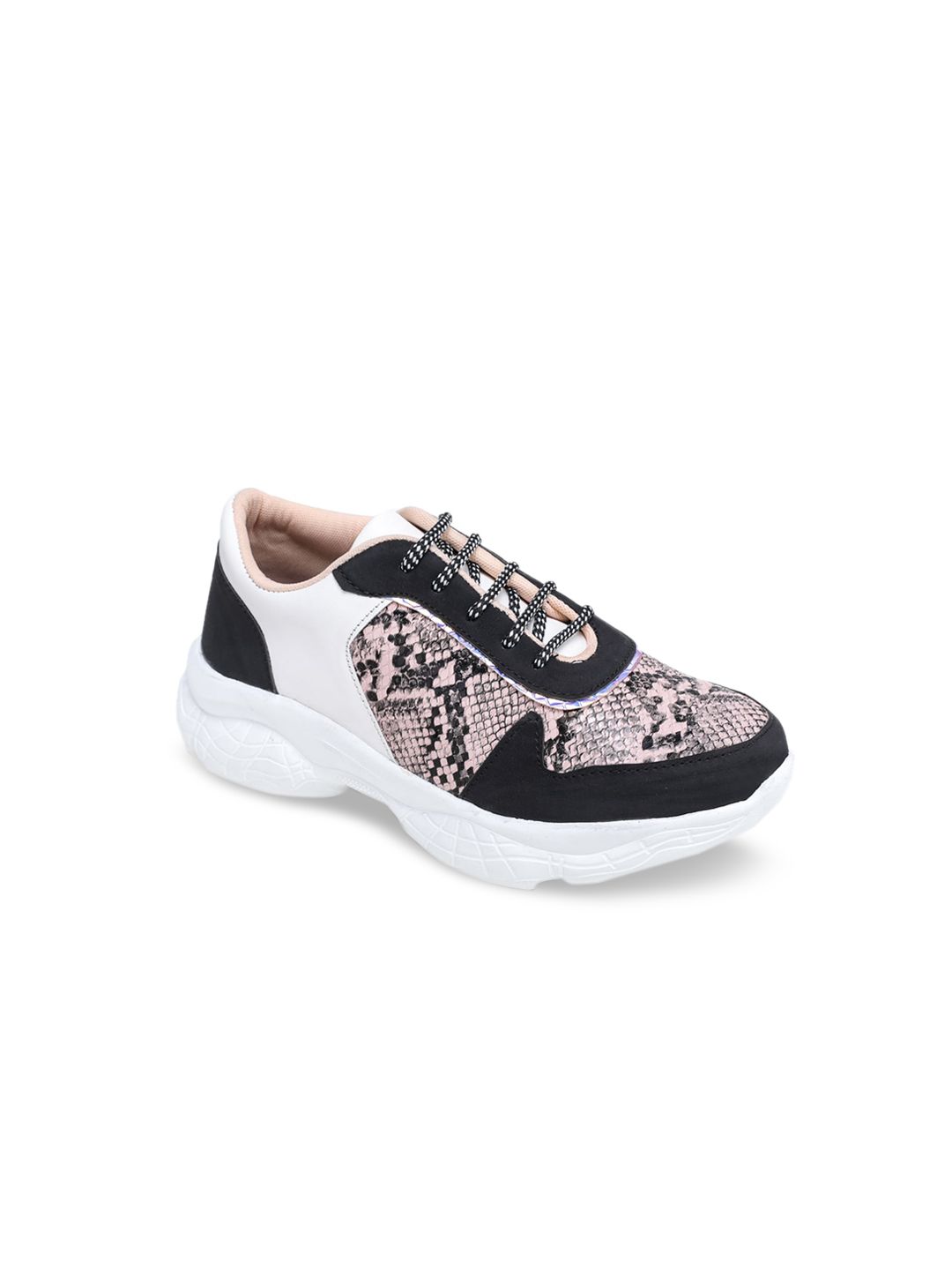 TRASE Women White Printed Sneakers Price in India