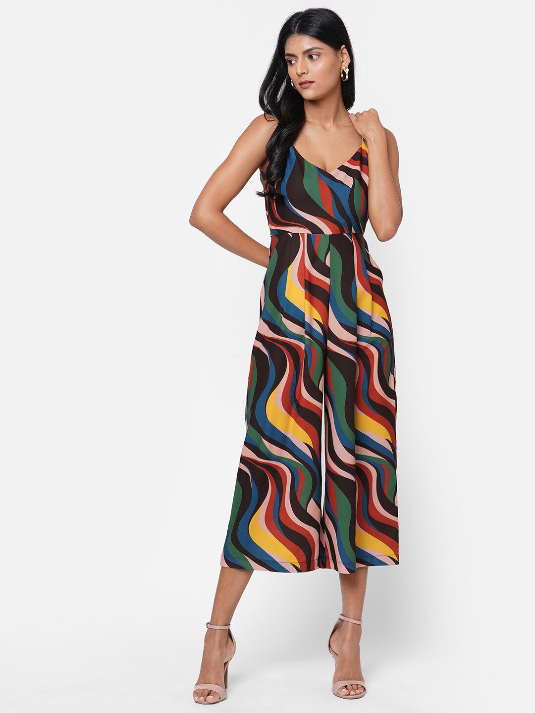 20Dresses Women Multicoloured Printed Basic Jumpsuit Price in India