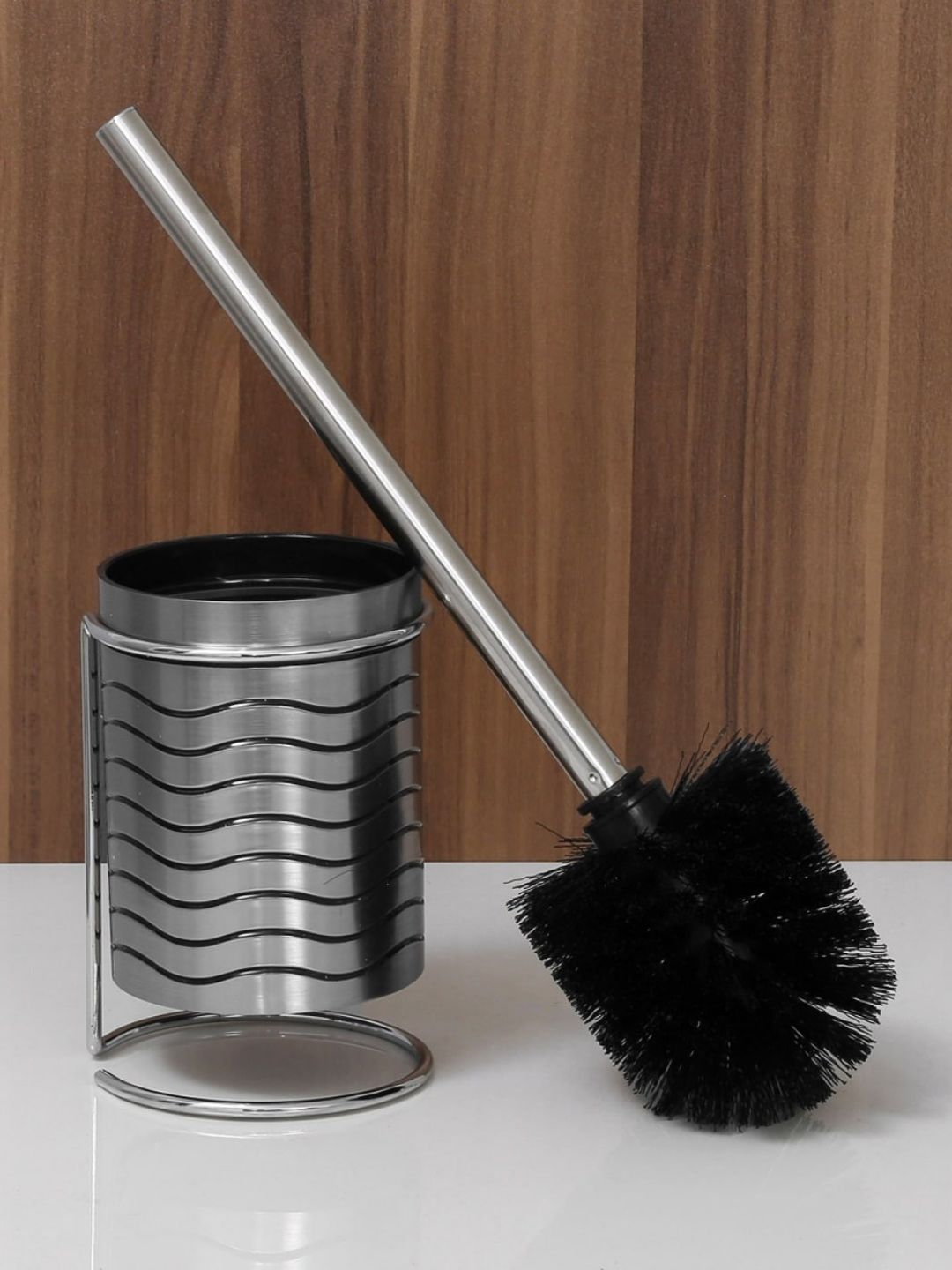 Home Centre Grey Solid Hudson Toilet Brush Holder Price in India