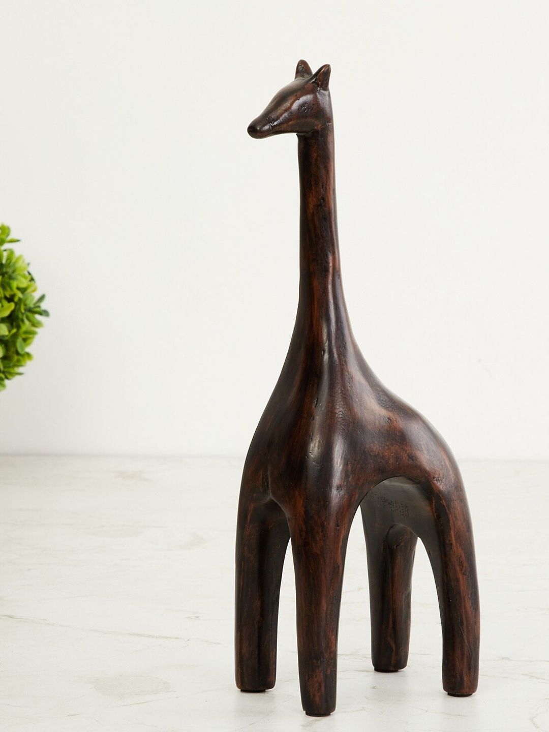 Home Centre Brown Solid Giraffe Figurine Showpiece Price in India