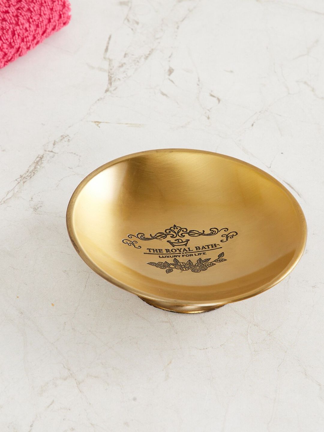 Home Centre Gold-Toned Hamilton Royal Printed Metal Soap Dish Price in India