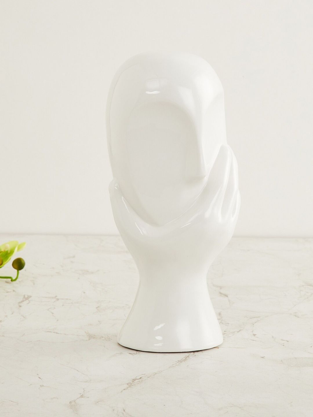 Home Centre White Splendid Face Figurine In Hand Price in India