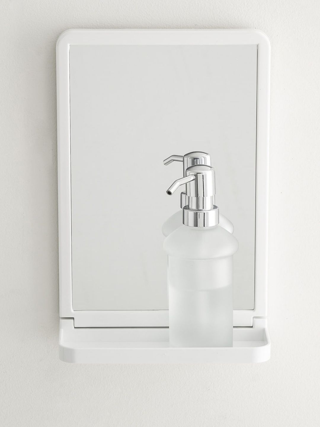 Home Centre White Solid Orion Mirror With Suction Cup Price in India