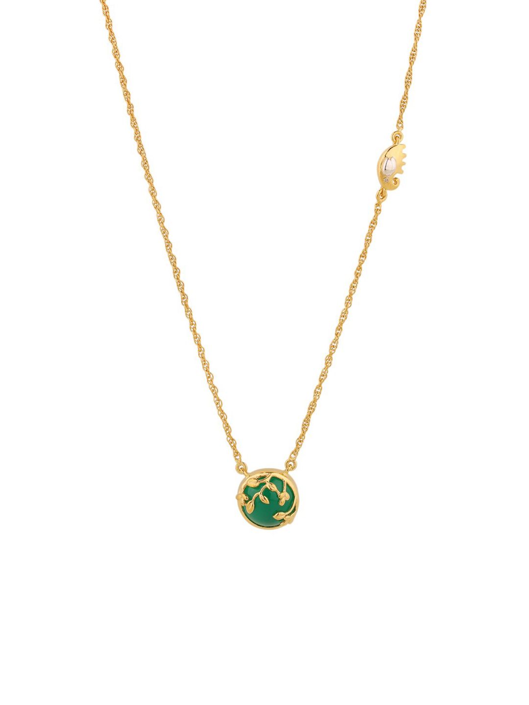 Chumbak Women Gold Forest Sunrise Necklace Price in India