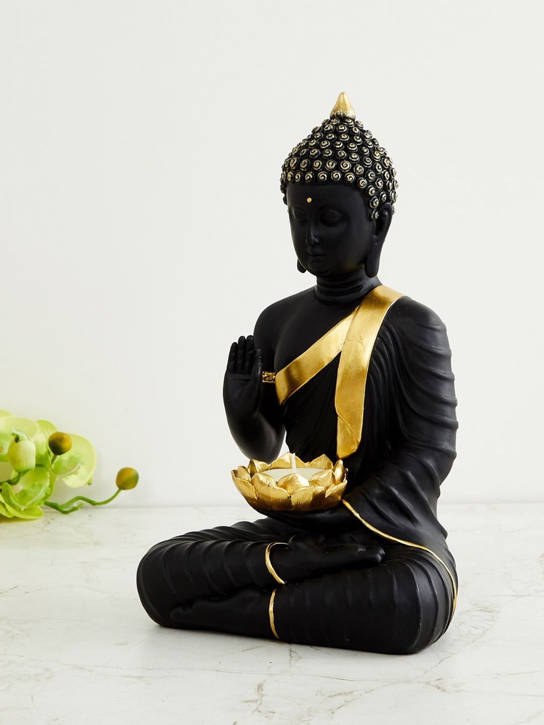 Home Centre Noor Eternity Buddha Figurine with T-Light Holder Price in India